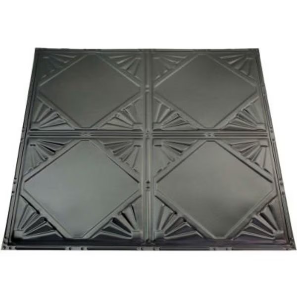 Great Lakes Tin Erie 2' X 2' Nail-up Tin Ceiling Tile in Argento -, Acoustic Ceiling Products, Mfr#: T56-07
